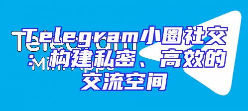 Telegram小圈社交：构建私密、高效的交流空间