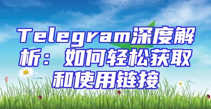 Telegram深度解析：如何轻松获取和使用链接