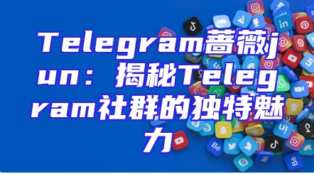 Telegram蔷薇jun：揭秘Telegram社群的独特魅力