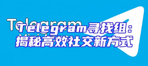 Telegram寻找组：揭秘高效社交新方式