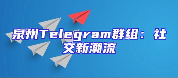 泉州Telegram群组：社交新潮流