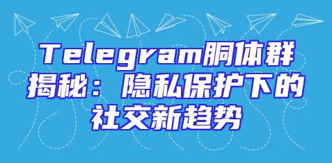 Telegram胴体群揭秘：隐私保护下的社交新趋势