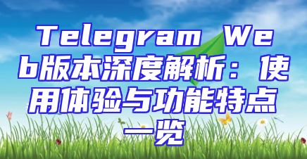 Telegram Web版本深度解析：使用体验与功能特点一览