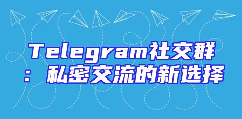 Telegram社交群：私密交流的新选择