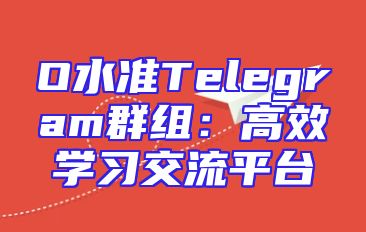 O水准Telegram群组：高效学习交流平台