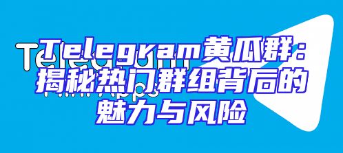Telegram黄瓜群：揭秘热门群组背后的魅力与风险