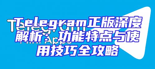Telegram正版深度解析：功能特点与使用技巧全攻略