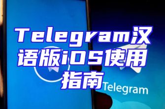 Telegram汉语版iOS使用指南