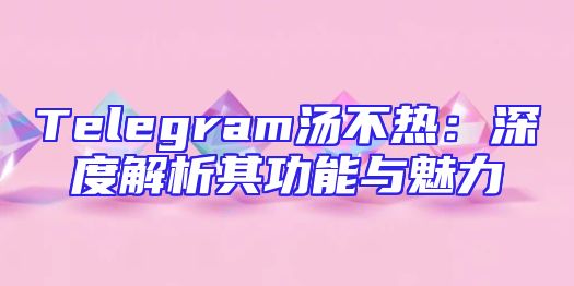 Telegram汤不热：深度解析其功能与魅力