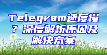 Telegram速度慢？深度解析原因及解决方案