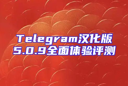 Telegram汉化版5.0.9全面体验评测