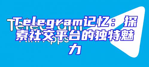 Telegram记忆：探索社交平台的独特魅力