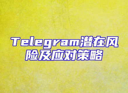 Telegram潜在风险及应对策略