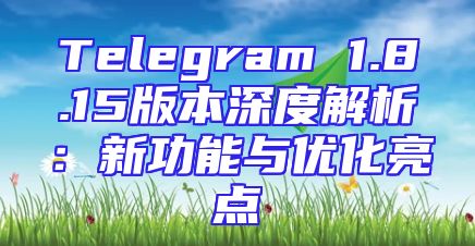 Telegram 1.8.15版本深度解析：新功能与优化亮点