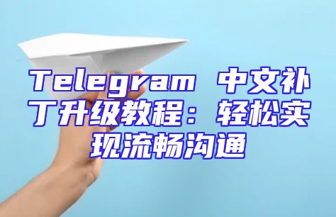 Telegram 中文补丁升级教程：轻松实现流畅沟通