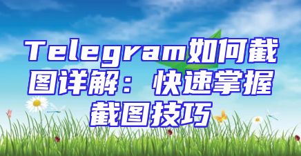 Telegram如何截图详解：快速掌握截图技巧