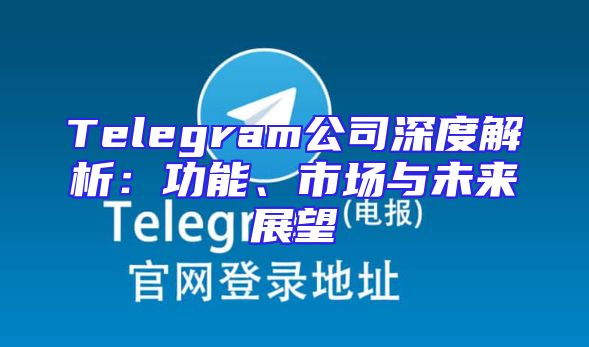 Telegram公司深度解析：功能、市场与未来展望