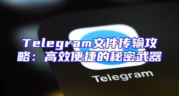 Telegram文件传输攻略：高效便捷的秘密武器
