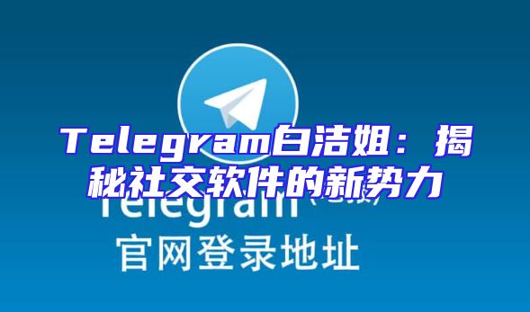 Telegram白洁姐：揭秘社交软件的新势力