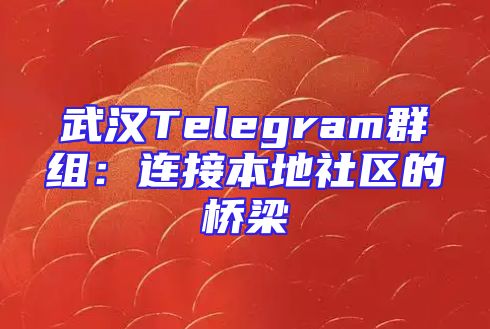 武汉Telegram群组：连接本地社区的桥梁