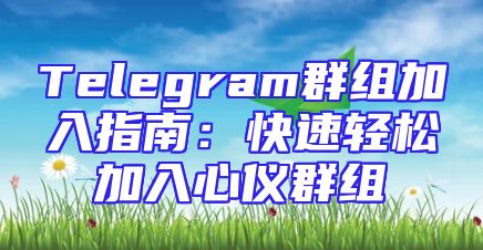 Telegram群组加入指南：快速轻松加入心仪群组