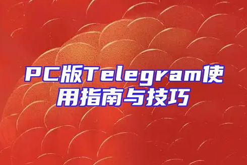 PC版Telegram使用指南与技巧
