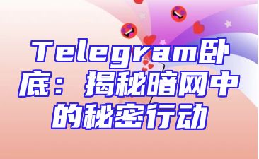 Telegram卧底：揭秘暗网中的秘密行动
