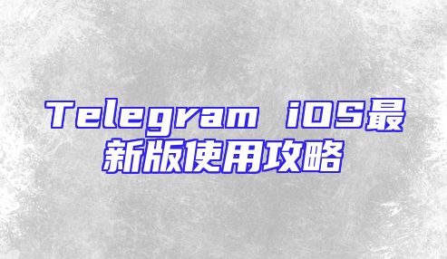 Telegram iOS最新版使用攻略