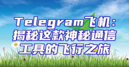 Telegram飞机：揭秘这款神秘通信工具的飞行之旅
