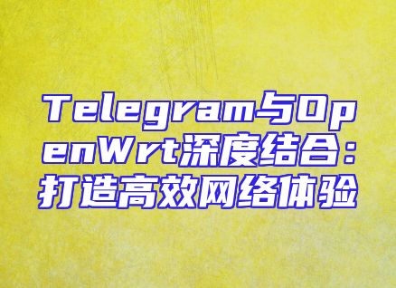 Telegram与OpenWrt深度结合：打造高效网络体验