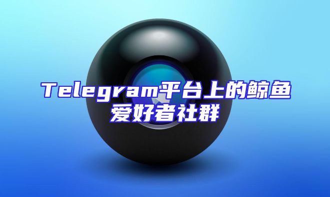 Telegram平台上的鲸鱼爱好者社群