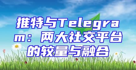 推特与Telegram：两大社交平台的较量与融合