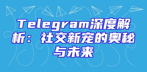 Telegram深度解析：社交新宠的奥秘与未来