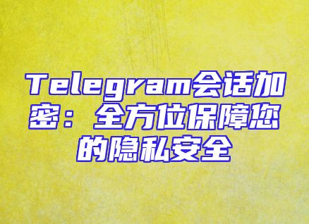 Telegram会话加密：全方位保障您的隐私安全