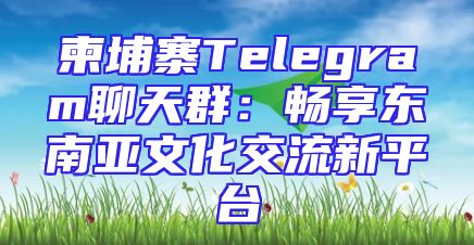 柬埔寨Telegram聊天群：畅享东南亚文化交流新平台