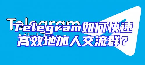 Telegram如何快速高效地加人交流群？